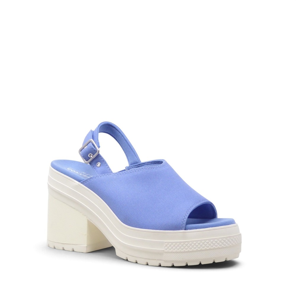 Converse Women Chuck 70 De Luxe Heel Platform Sandal Open Sky Blue A13810F Sz 11